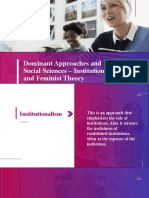 Dominant Approaches and Ideas of Social Sciences 1