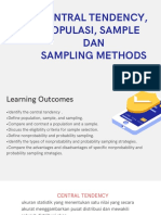 Central Tendency, Populasi, Sample DAN Sampling Methods