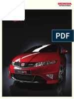 2010 Honda Civic Type R Accessories Brochure Catalog PDF