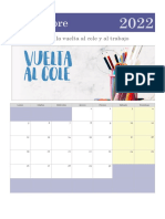 Septiembre: Mes de La Vuelta Al Cole y Al Trabajo