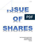 ACCOUNTS 1 ISsue of Shares