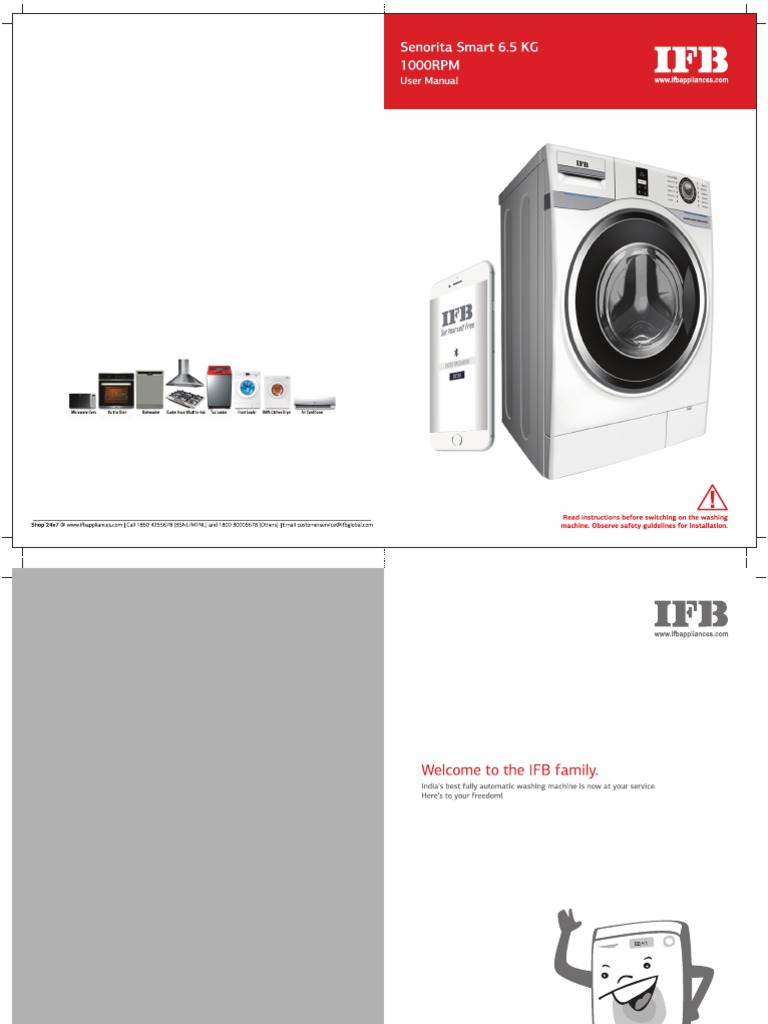 Ifb 6 5 KG Fully Automatic Front Load Washing Machine Senorita Smart