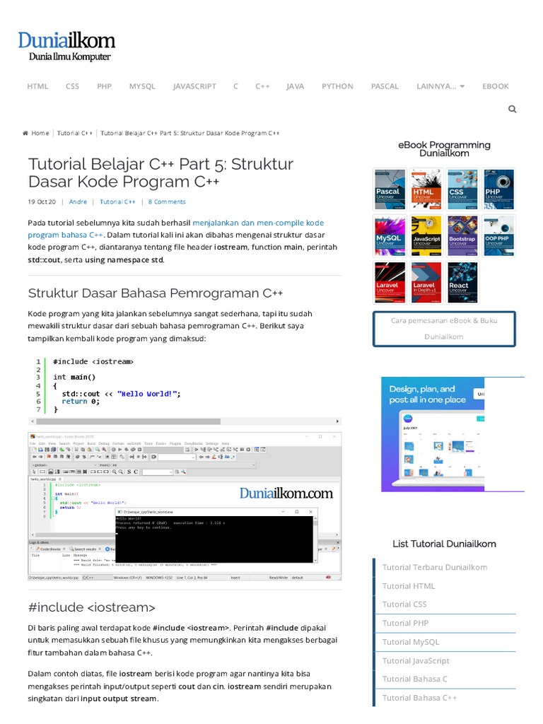 Dasar C++ | PDF