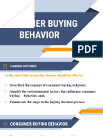 Consumer Buying Behavior Factors and Decision Process