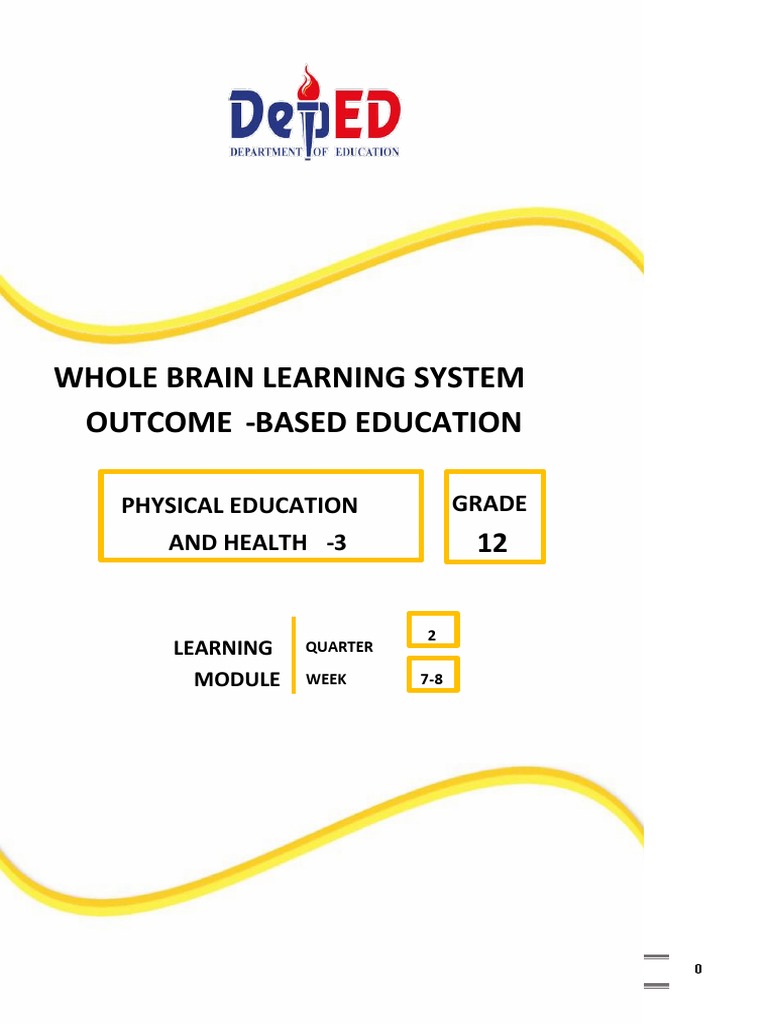 MODULE 4 PEH3 SHS12 Q2 L5 W7W8 QAdEDITED | PDF | Dances | Physical Exercise