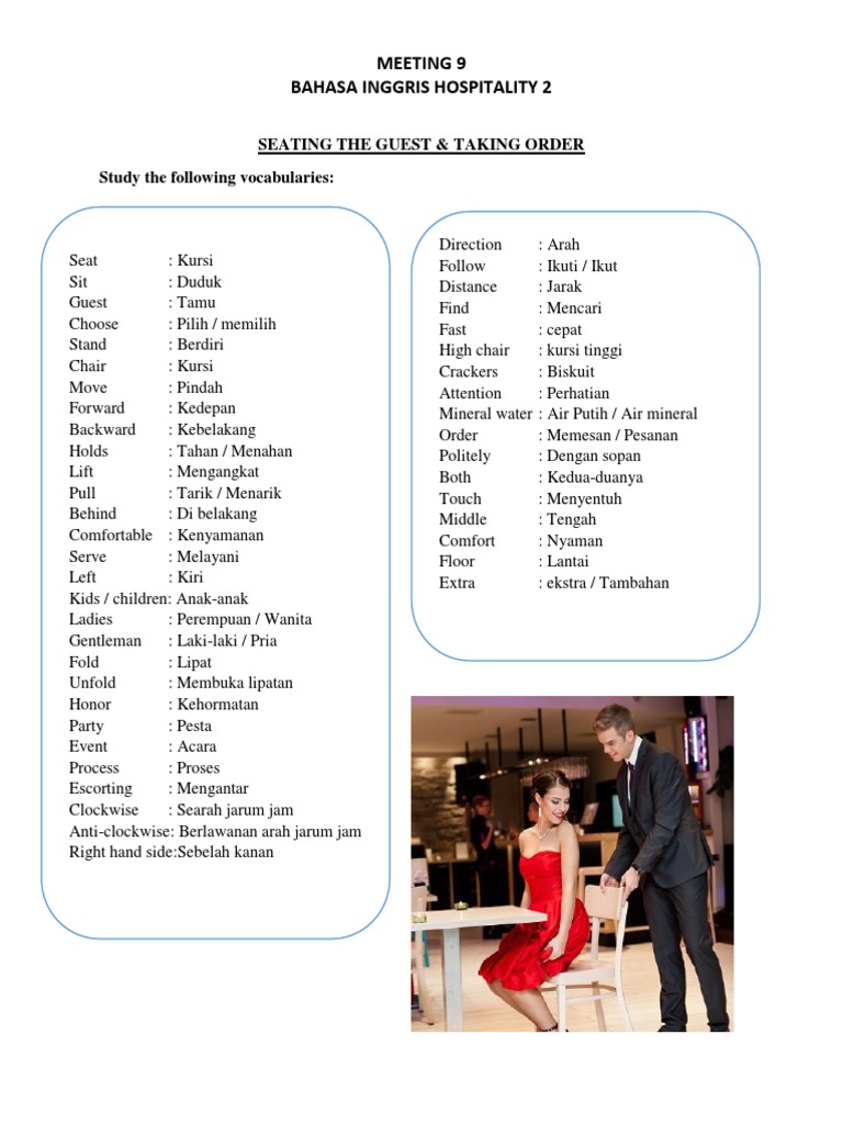 Hospitality English Guide | PDF