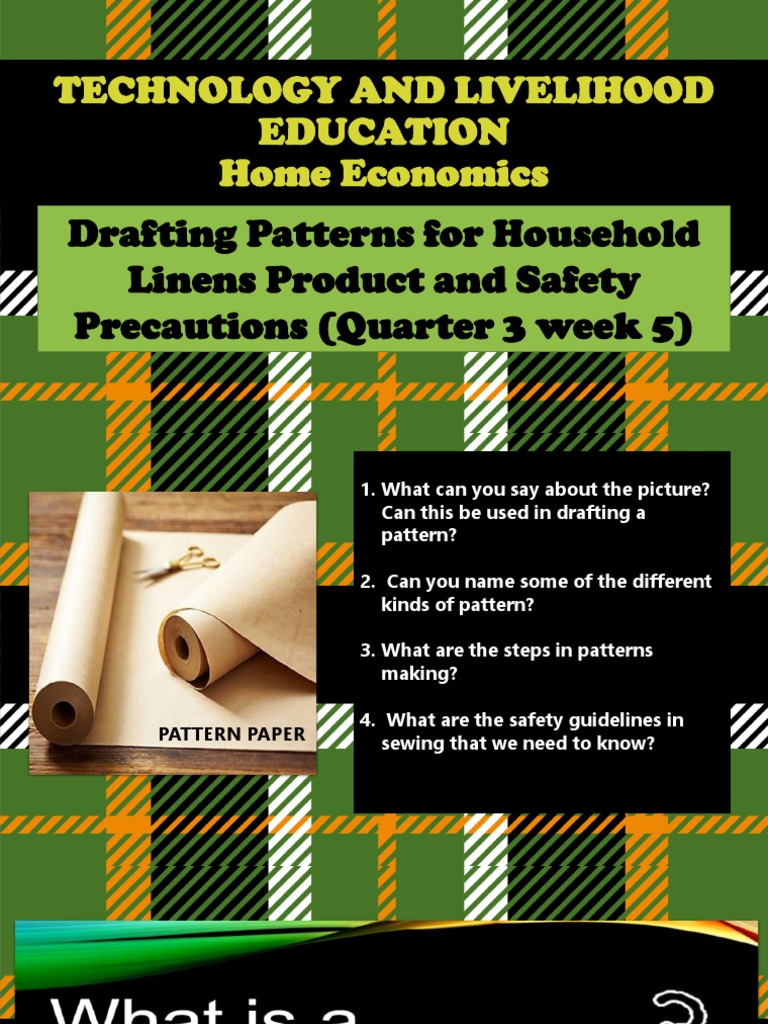 Drafting Household Linen Patterns Techniques and Safety Considerations