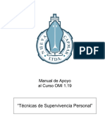 Manual Curso Omi 1 19 Técnicas de Supervivencia Personal PDF