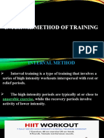 Interval Method of Training