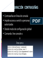 Configuración contraseñas línea consola