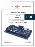 Compte Rendu VHDL