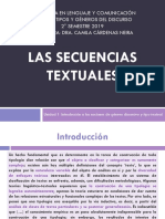Clase 4 Las Secuencias Textuales - Camila Cardenas Neira