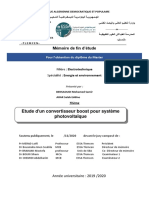 Mémoire de Fin D'étude PDF