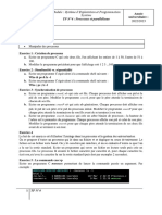 TP N°4: Processus Et Parallélisme: Année Universitaire