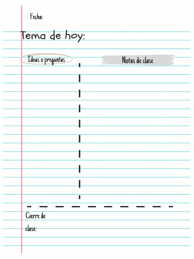 Hoja de Apuntes | PDF