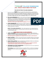 7 Different Types of College Admissions PDF