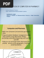 Application of Computer in Pharmacy