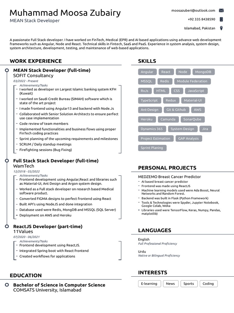 Moosa Zubairy Angular Developer - 1683470567