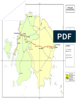 Peta Jalan Nasional Dan Provinsi Pulau Belitung
