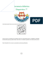 Secuencia didáctica diagnóstico problemas matemáticas