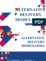 Lecture 13 Alternatives Delivery Modes