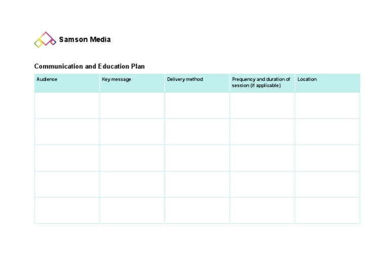 Samson Media Communication Plan | PDF