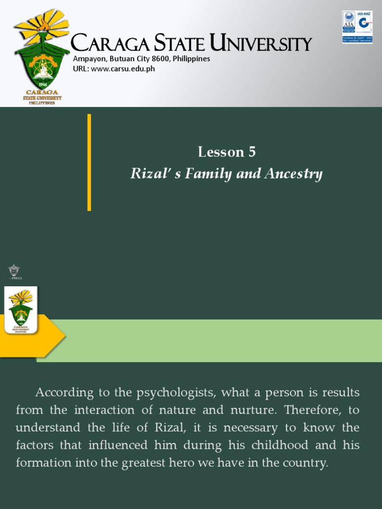 Rizal's Family Tree and Ancestry | PDF