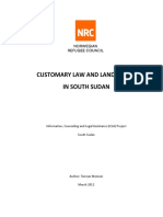 Customary Law and Land Rights in South Sudan PDF