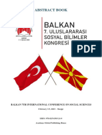 BALKAN 7. ULUSLARARASI SB-Özet Kitabı PDF