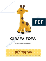 Girafa fofa de crochê para brincar