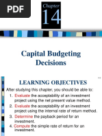 Chapter 14 Capital Budgeting Decisions PDF