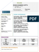 Subhash Chandra Gupta: Operator