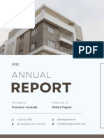 Brown and White Minimalist Modern Cover Annual Report Company Profile