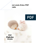 Amigurumi Lindo Erizo PDF Patron Gratis PDF