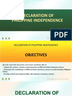 M2S3 Declaration of Philippine Independence 