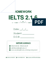 IELTS 2.1.6 - Homework