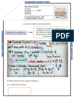 Matemática 7 Ano Agosto Av