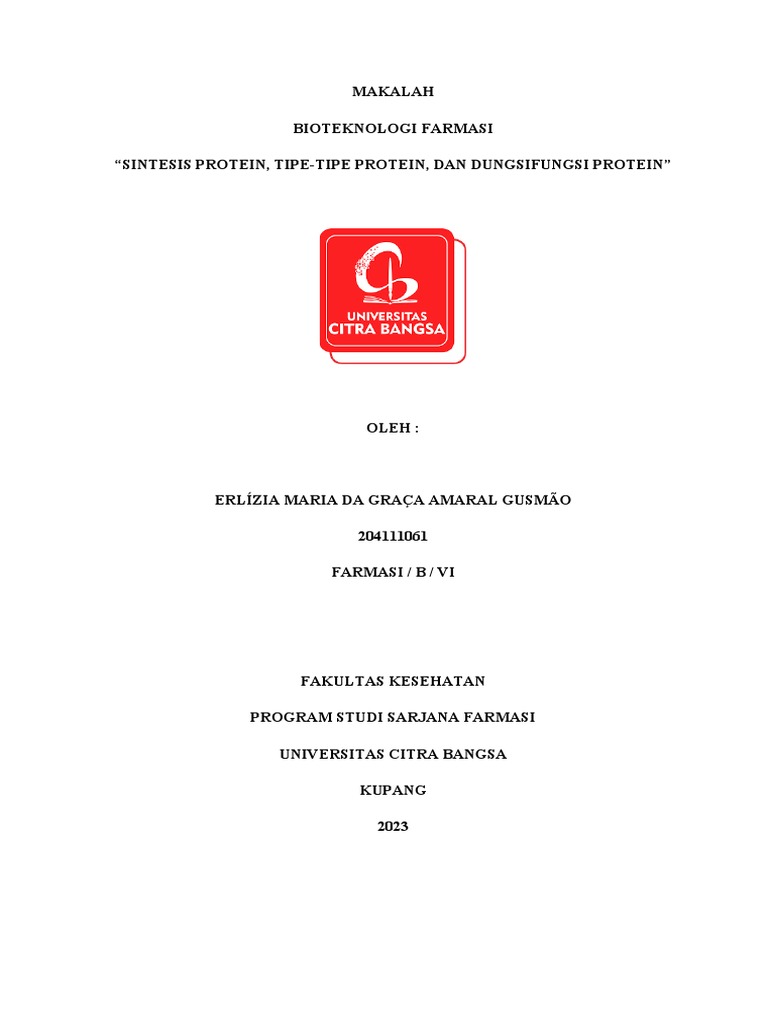 Sintesis dan Fungsi Protein dalam Bioteknologi | PDF | Sains & Matematika