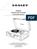 Crosley Portfolio CR6252A - Manuale