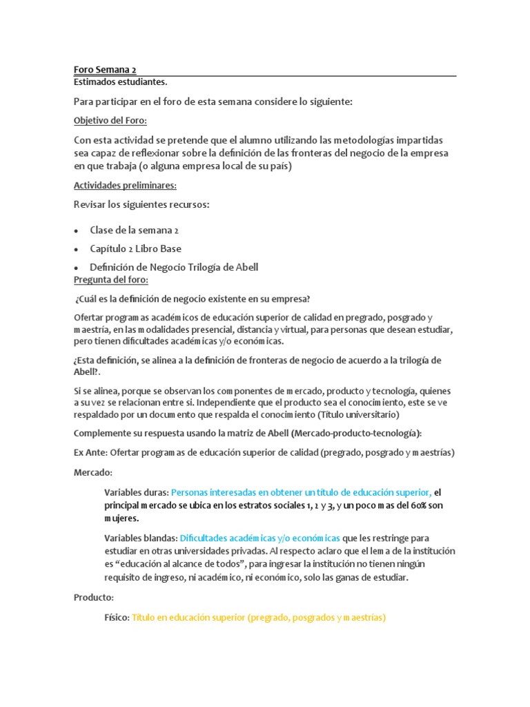 Foro 2 | PDF