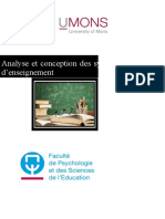 Analyse Et Conception Des Systèmes D'enseignement