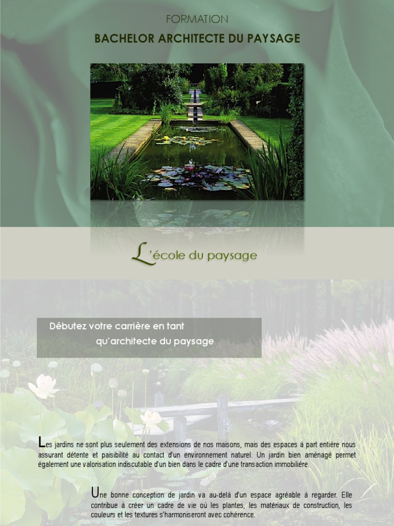 Bachelor en Architecture du Paysage | PDF | Paysage | Plantes