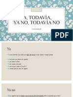 Ya, todavía, ya no y todavía no: adverbios de tiempo en español