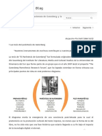 Las Bibliotecas Entre El Paréntesis de Gutenberg y La Cultura Libresca - Humanidades Digitales PDF