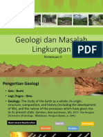 Pertemuan 2 Geologi Dan Masalah Lingkungan PDF