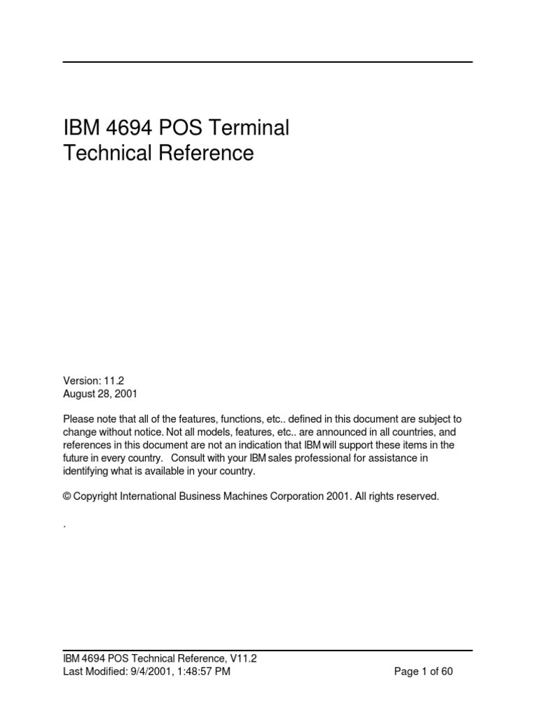 Technical Reference 4694 | PDF | Bios | Booting