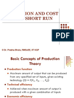 Production & Cost in The Short Run