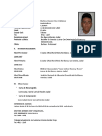 Curriculum Vitae - Víctor Waldemar Martínez Chacón