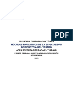 Modulo Formativo - Industria Del Vestido PDF