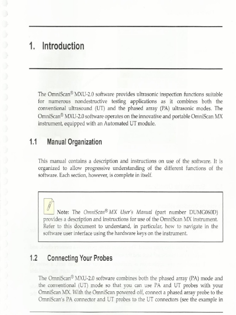 Omninscan Software Manual Parte1 PDF | PDF